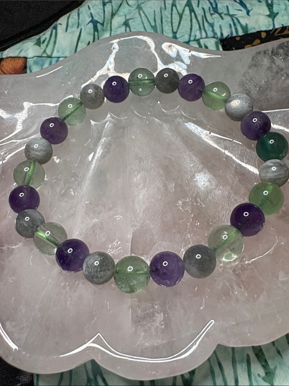 Crown Chakra crystal healing bracelet